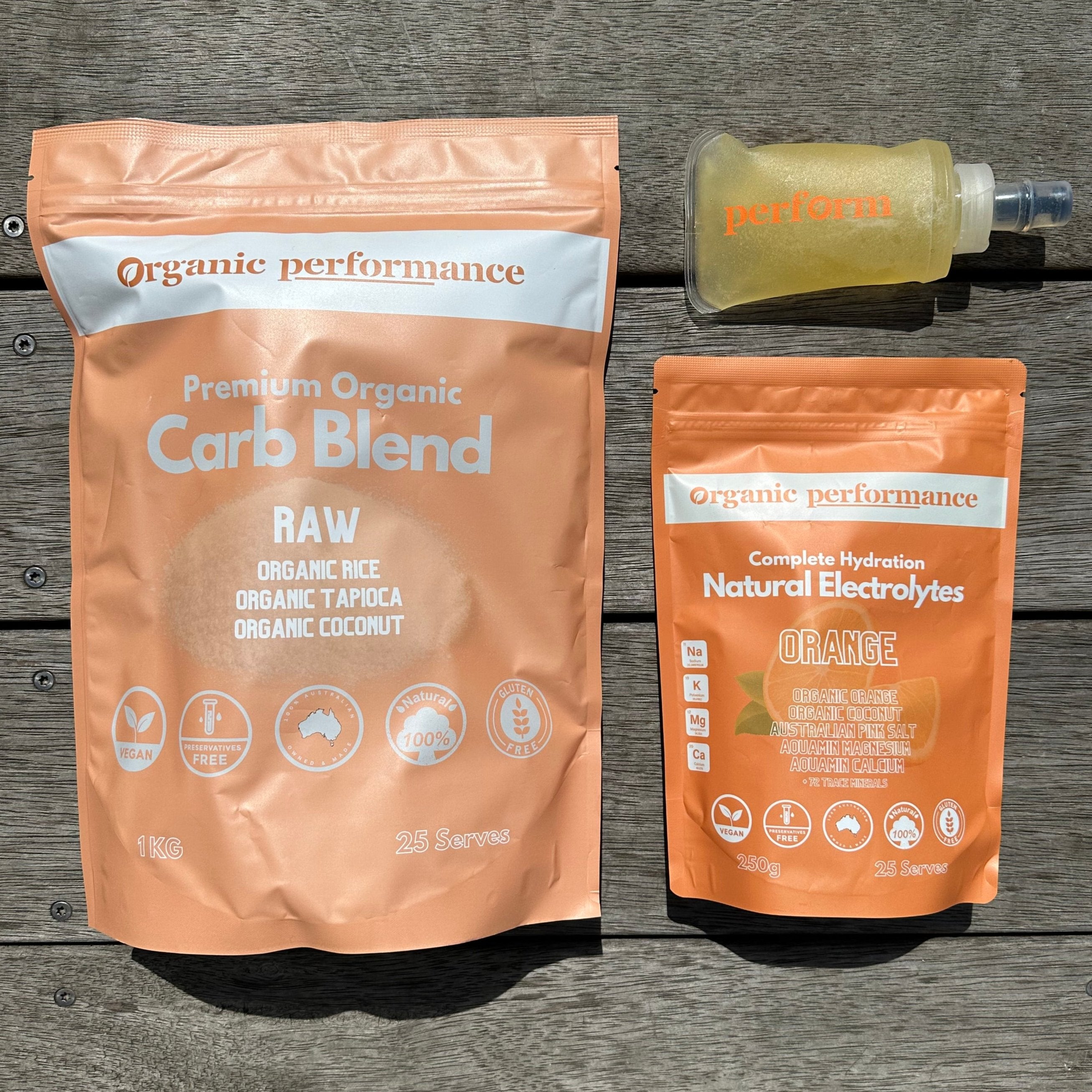 Orange Electrolyte Energy Gel Kit